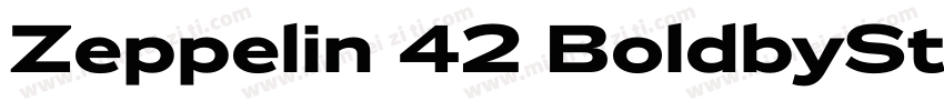Zeppelin 42 BoldbySt字体转换